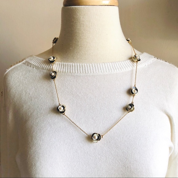 Kate Spade Deco Blossom Long Necklace Double Sided - Picture 2 of 7